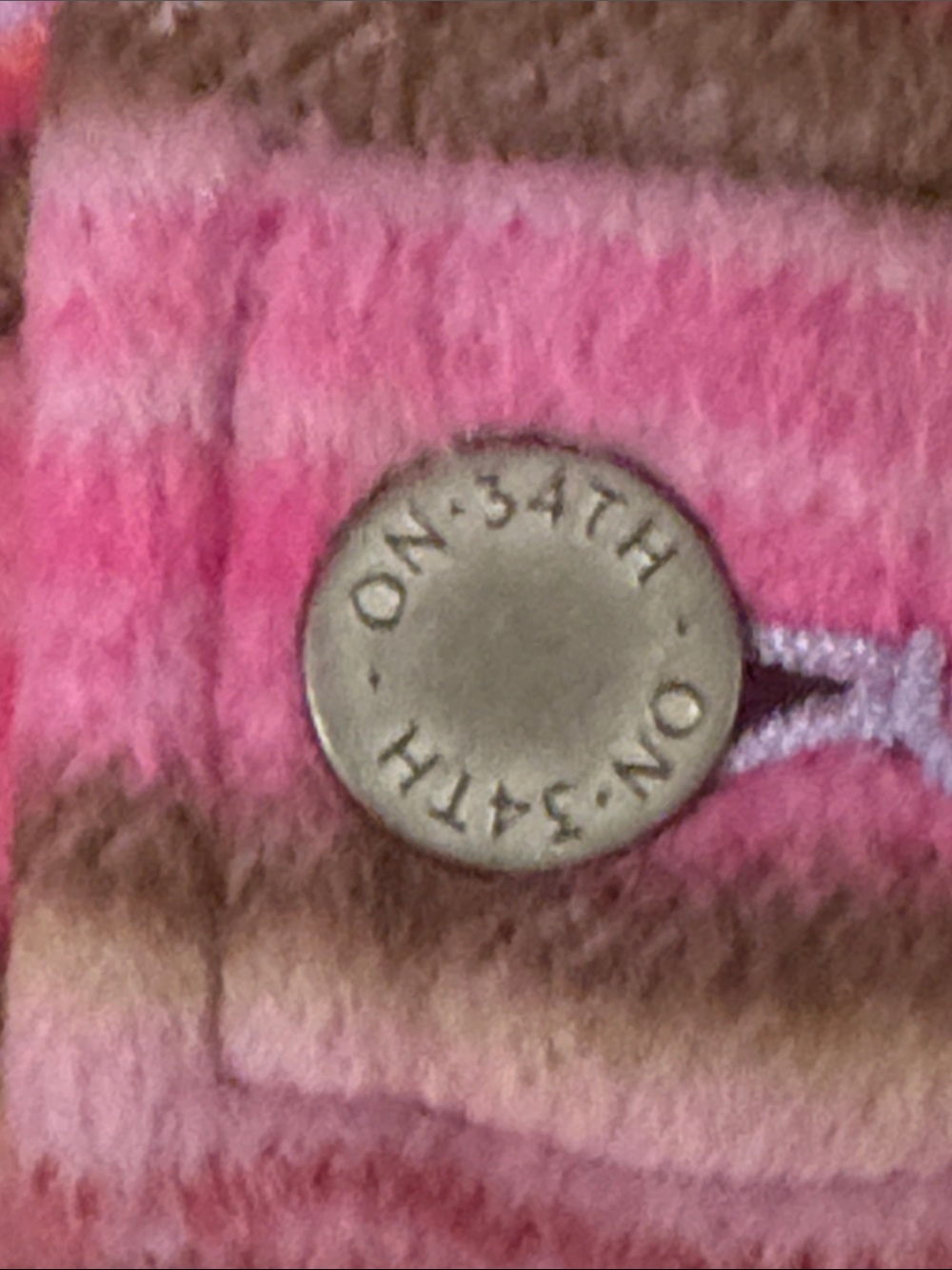 Pink Plaid Button-Front Jacket - Picture 6 of 6